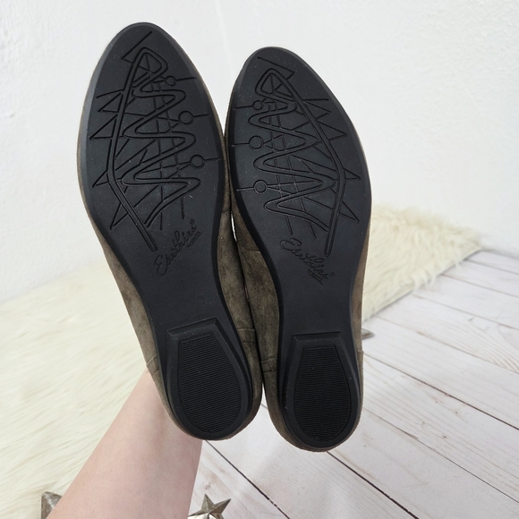 Earthies Emery Brown Suede Slip On Ballet Flats Womens 8 B Casual - Picture 9 of 10
